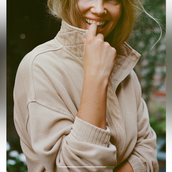 Aerie oh snap sweater shirt. Size xxl. Stone harbor color - Picture 6 of 9